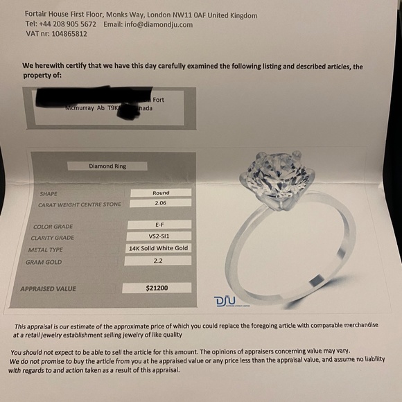 Engagement diamond ring - Picture 4 of 5